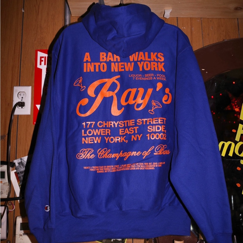 Limited-edition Ray’s Bar NY Knicks-inspired hoodie